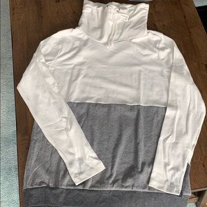 Ladies Long Sleeve Pullover Cowl Neck Sweatshirt